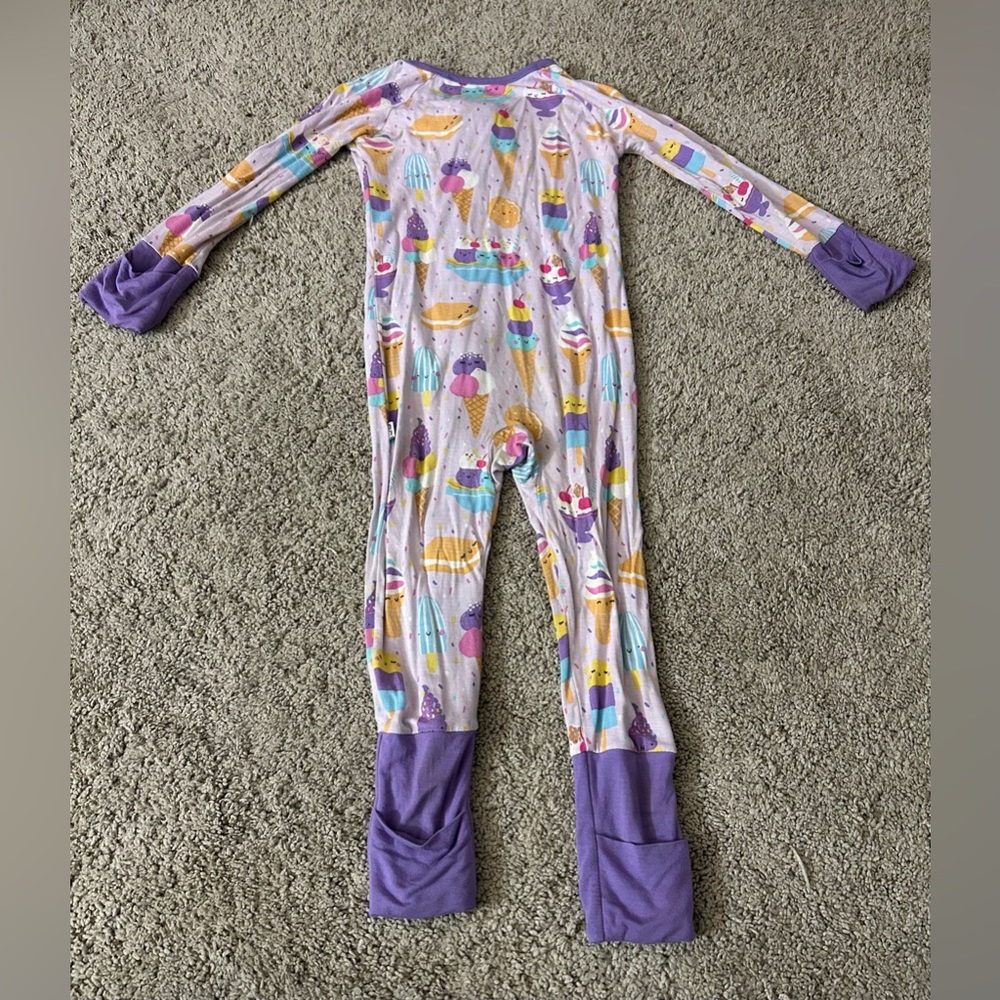 Little Sleepies Purple Ice Cream Zippy - Picture 2 of 6